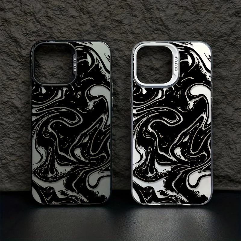 Monochrome Liquid Marble Phone Case by Mood In Case