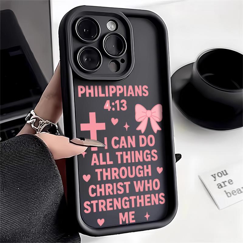 Philippians 4:13 Pink Bow phone case sold by Mood In Case